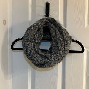 Grey Cable knit Infinity Scarf